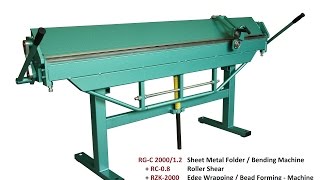 Type RGC Sheet Metal Bending Machines  Folders [upl. by Suellen]