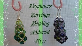 Beginners Earrings Tutorial 2 Beading Tutorial by HoneyBeads1 [upl. by Yusuk]