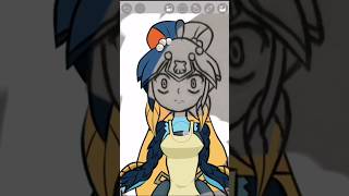 Minnette V1skullgirls drawing ibisxpaint digitalart art dibujo fanart fyp icons minnette [upl. by Ailana]