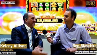 G2E Asia 2024 From the Floor – Aruze’s Kelcey Allison [upl. by Ycnahc]