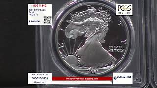 1991 Silver Eagle  Proof  PCGS 70 [upl. by Goodill347]