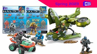 MEGA Halo Spring 2023 Set REVEAL  Yoroi Spartan Hornet Pulse Carbine amp More [upl. by Anotyad]