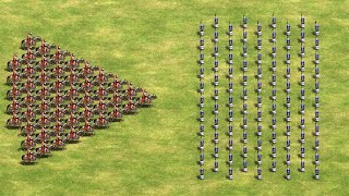 50 CATAPHRACT vs 100 HALBADIER 🤯Age of Empires 2 [upl. by Seabury351]