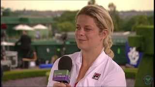 Kim Clijsters visits the Live  Wimbledon Studio [upl. by Adnilemre]