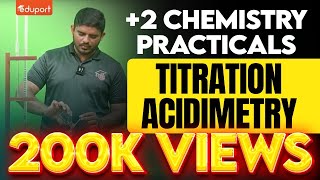 Plus Two Chemistry Practical  Estimation of NaOH  Titration  Acidimetry  Eduport Plus Two [upl. by Ifar]