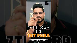 7th Lord in 1st Pada of Nakshatra Fire Signs in D9 Chart [upl. by Yhtur]