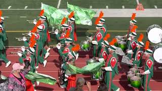 Porterville High School Panthers Marching Band 2022 BandARama Entrance [upl. by Martelle]