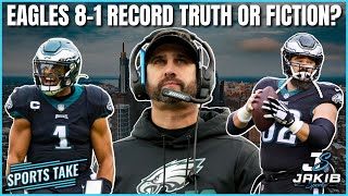 Are Philadelphia Eagles Skating on Thin Ice Despite NFL Best 81 Record  Sports Take [upl. by Refinnej724]