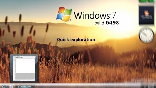 Windows 7 build 6498  how the features looked in 2007 [upl. by Seumas159]