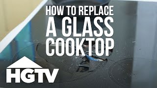 How to Replace a Glass Cooktop  HGTV [upl. by Sitnalta493]