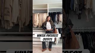 🔥 Stay CUTE all winter  PinterestInspired Outfit Ideas 🍂❄️ shorts fashion [upl. by Lunna547]