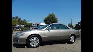 2000 Lexus ES300 Platinum video overview and walk around demo [upl. by Nemracledairam311]