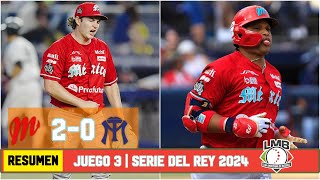 DIABLOS ROJOS a un PASO DEL CAMPEONATO en SERIE DEL REY tras derrotar 20 a SULTANES  Resumen [upl. by Hgielrebma]