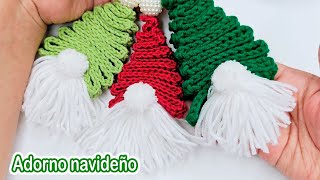 Decoración para Navidad a crochet EN SOLO 10 MINUTOS Nomos a ganchillo adornos Navidenos a crochet [upl. by Lorrimor]