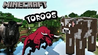 MINIJUEGOS MINECRAFT  CUIDADO CON LOS TOROS [upl. by Aicekat]