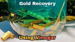 Gold Fingers Gold Recovery Vinegar Method  Gold Recovery Using Vinegar [upl. by Eniron]