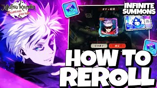 HOW TO REROLL ON JJK PHANTOM PARADE INSANE INFINITE REROLL SUMMONS  Jujutsu Kaisen Phantom Parade [upl. by Ennis]