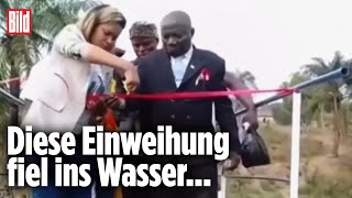 Brücke stürzt bei Einweihung ein  Kongo [upl. by Motch]