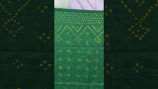 Green Bandhani Mulberry Silk Saree  Diwali Collection  Navratri Dandiya  Garba dance sarees [upl. by Coad]