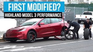 First Modified 2024 Tesla Model 3 Performances  Day 1 Review and Teardown [upl. by Gunning]