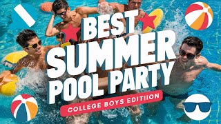 best summer pool party of college boys  Boys fun at swimming pool  IGC FAISALABAD [upl. by Nell]