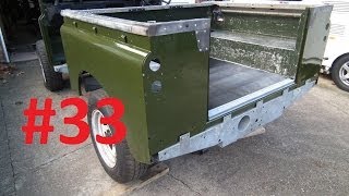 Land Rover Series 3 restoration  Rear tub painting 33 [upl. by Ainadi]