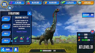 SONORASAURUS UNLOCKED TO BATTLE SONORASAURUS  JURASSIC WORLD THE GAME [upl. by Christmann]