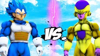 VEGETA VS GOLDEN FRIEZA  EPIC BATTLE [upl. by Xenos]