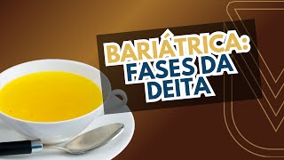 BARIÁTRICA FASES DA DIETA [upl. by Viki]