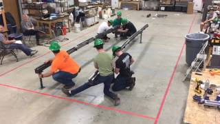 Marshall University SAMEASCE Steel Bridge Team 2017 Timelapse of Construction [upl. by Mosby982]