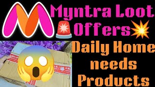 😱Myntra Loot Offers🚨Daily Home Needs products ll Myntra Sale ll Myntra Coupon Discounts✨ [upl. by Ynots]