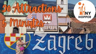 20 Zagreb attractions in 5 minutes [upl. by Eitsyrk]