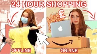 24 HOUR BEDROOM SHOPPING CHALLENGE Big Autumn Shopping Haul 2020  Sis Vs Sis  Ruby and Raylee [upl. by Jere]