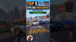 Top 5 offline Mod games  mod apk download shorts gameplay appechoreviews top5 trending [upl. by Attaymik84]