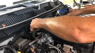 2017 Dodge Ram 67 Cummins crankcase vent filter change [upl. by Jourdan143]