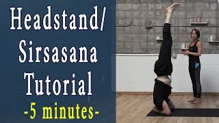 Headstand for beginners  Salamba Sirsasana  Yoga Pose Tutorial [upl. by Stephannie]