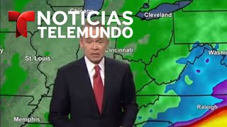 El meteorólogo John Morales explica la trayectoria e intensidad del huracán Florence  Noticiero [upl. by Diet]