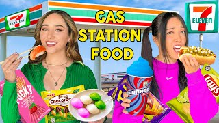 Eating Only Gas Station Food For 24 HOURS Japan VS USA [upl. by Erasmus]