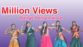 MILLION VIEWS CROSS DANCE PERFORMANCE  TELUGU MIX  AGAIN By Govt Jr college Dhummgudem Girls [upl. by Karil382]