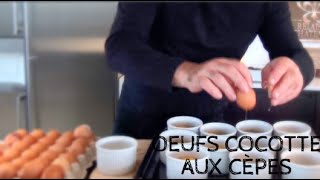 Oeufs cocotte aux cèpes  la recette du chef JPV [upl. by Dhar]