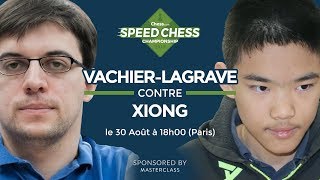 Speed Chess Championship le match Maxime VachierLagrave contre Jeffery Xiong [upl. by Ecirbaf]