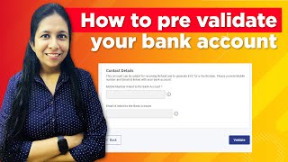 How to validate bank account in income tax site  How to pre validate bank account in Income tax [upl. by Morty]