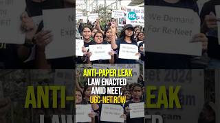 AntiPaper Leak Law Enacted Amid NEET UGCNET Row [upl. by Lesak]