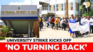 DRAMA🔥 TECHNICAL UNIVERSITY OF KENYA  NATIONWIDE UNIVERSITY STRIKE KICK OFF  UASU [upl. by Atsirtal]