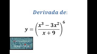 Derivada de una función racional elevada a una potencia  Regla de la cadena [upl. by Sirrot]