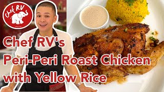 ROASTED PERIPERI CHICKEN WITH YELLOW RICE [upl. by Enomal]