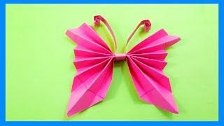 How to Make Easy Origami Paper Butterflies🦋  DIY  A Very Simple Butterfly 🦋 for Beginners Making [upl. by Adniroc]