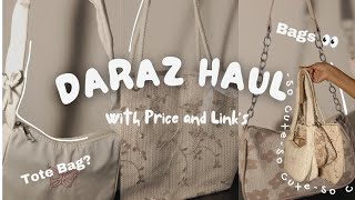 Daraz Haul 🛍️🎀  Bags Edition 🤌🏻✨  With Prices And Links 🔗 glowupwithsamara darazfinds [upl. by Delmore529]