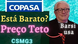 CSMG3 COPASA  Preço Teto por Dividendos 2021 Barsi usa em ações [upl. by Shedd]