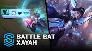 Battle Bat Xayah Skin Spotlight  PreRelease  PBE Preview  League of Legends [upl. by Suivatal]